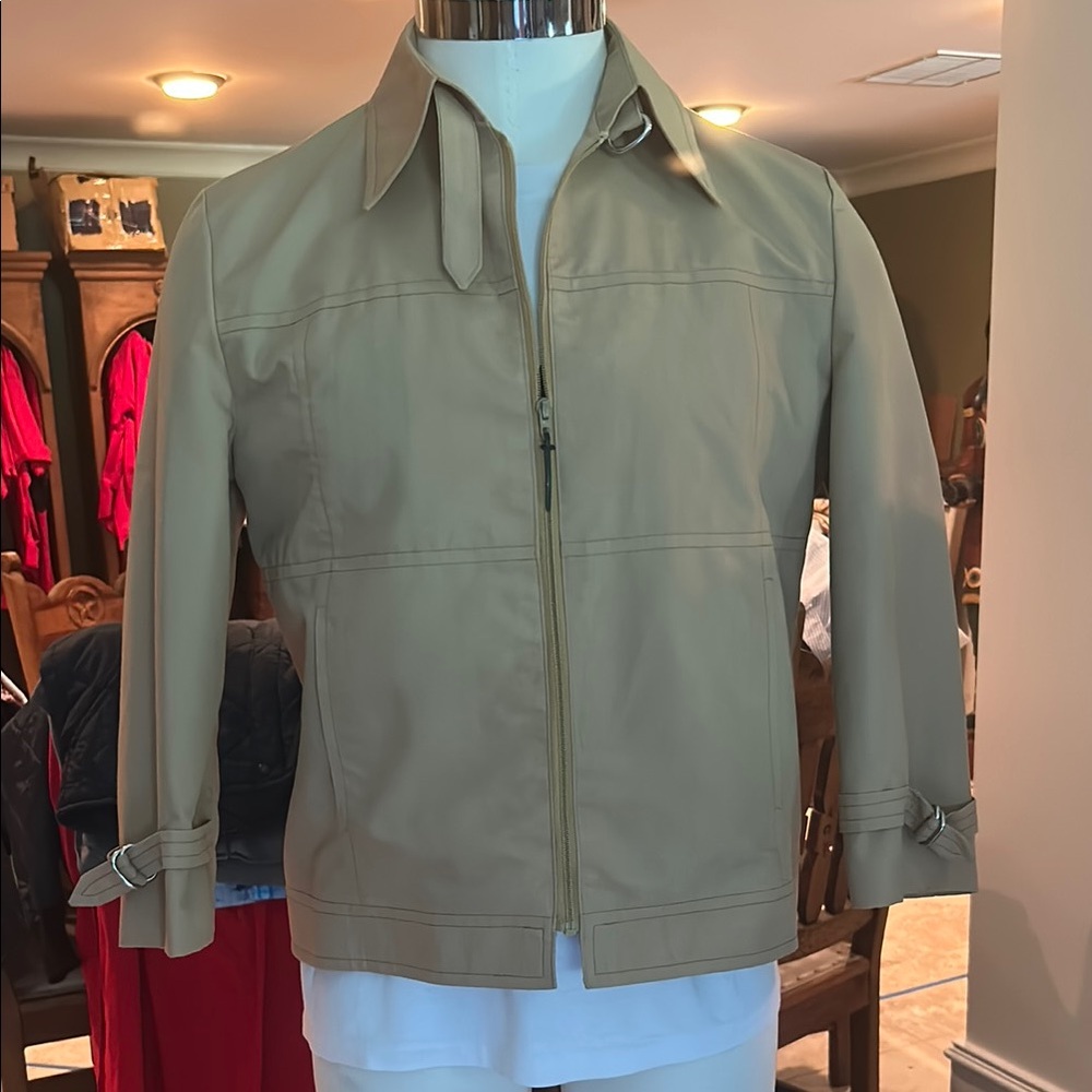 Vintage Sz 40 Reg London Fog Men's Tan Short Jacket EVC